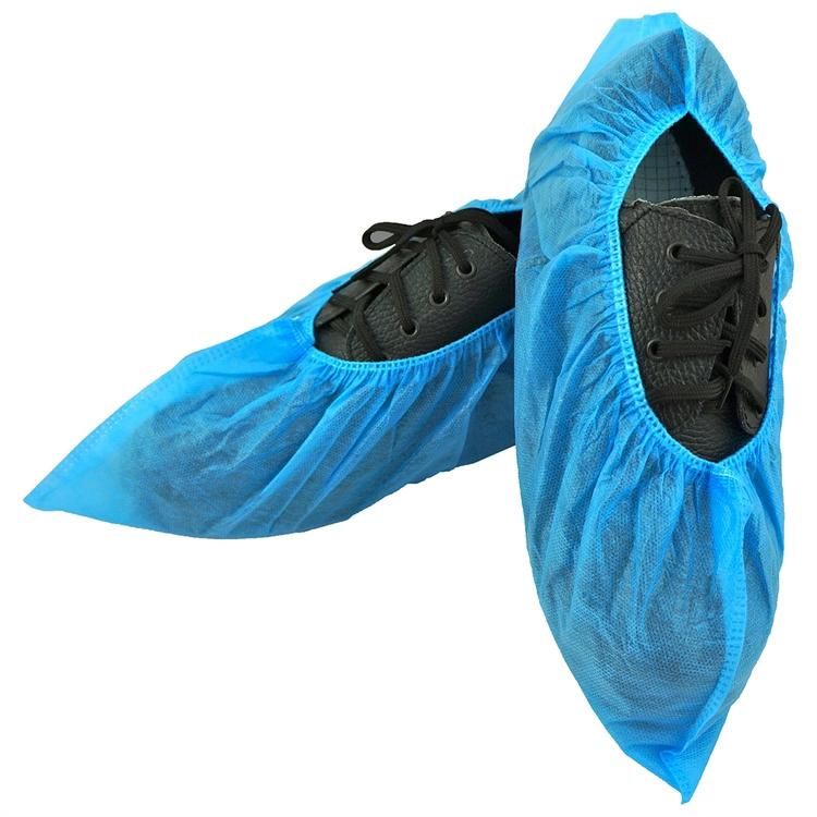 Shoe Cover Non Covers Medical Woven PP Shoe Cover Non Slip Shoe Covers Medical Blue Wholesale Disposable Non Woven Safety Shoe Cover