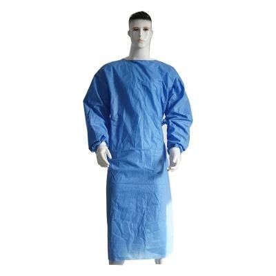 CE ISO 13485 SMS Non Woven Fabric Medical Sterile 45GSM Surgical Gown