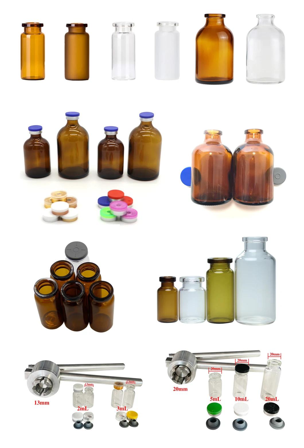 High Quality Airtight 1ml 2ml 5ml 10ml Sterile Glass Vial with Aluminum Cap Bottle for Injection
