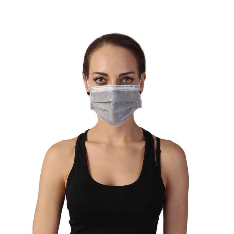 Face Masks Individually Wrapped and Sealed with Active Carbon Filter Disposable