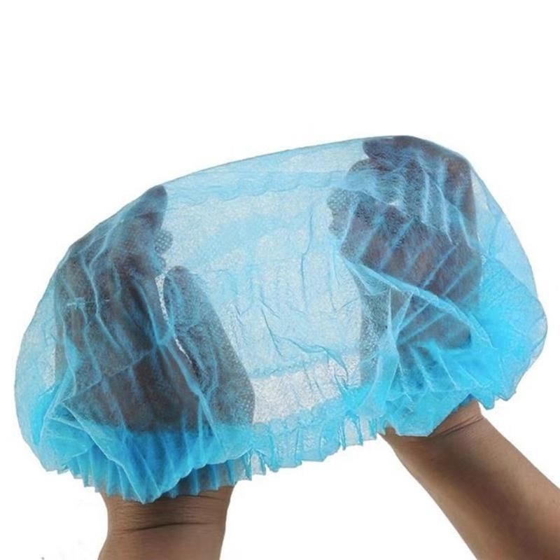 Wholesale Price High Quality Disposable PP Non-Woven Clip Cap / Mob Cap, with Single Elastic