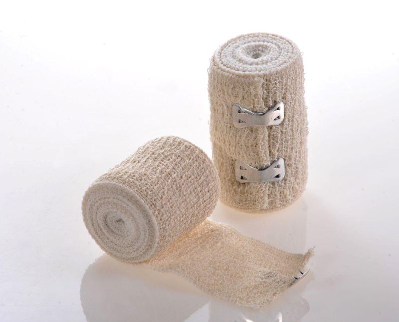 Cotton PBT Spandex Crepe Elastic Bandage Skin Color with FDA CE ISO