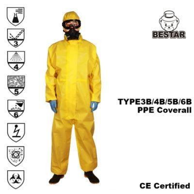 Disposable Medical Chemical Protection Cat 3 Type 3b/4b/5b/6b Coverall