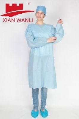 Surgical Gown Medical Waterproof Plastic Non-Woven Fabric Disposable Protective Isolation Surgical Gown