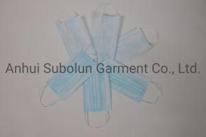 Disposable Non-Woven Face Mask Medical Surgical Face Mask with 3 Ply Earloop