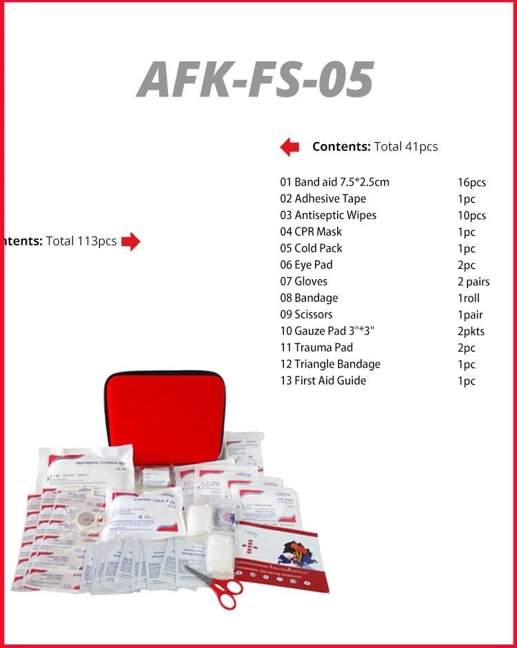 First Aid Kits with Without Contents Travel First Aid Kit