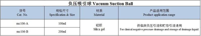 Medcial Apparatus Vacuum Suction Ball