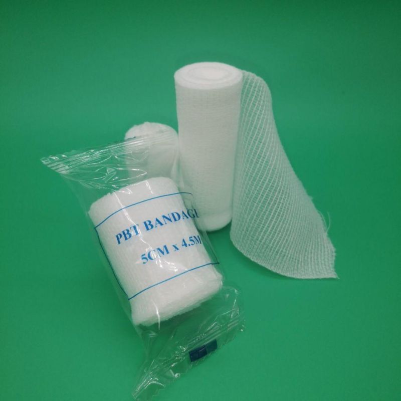 Medical Conforming Elastic PBT Bandage Without Any Clip