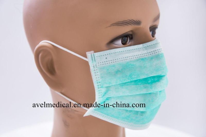 Hot Sale 3 Ply Disposable Folding Non-Woven Protective/Protection Dust Face Mask