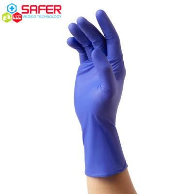 Malaysia Nitrile Gloves Cobalt Blue Powder Free Non Sterile