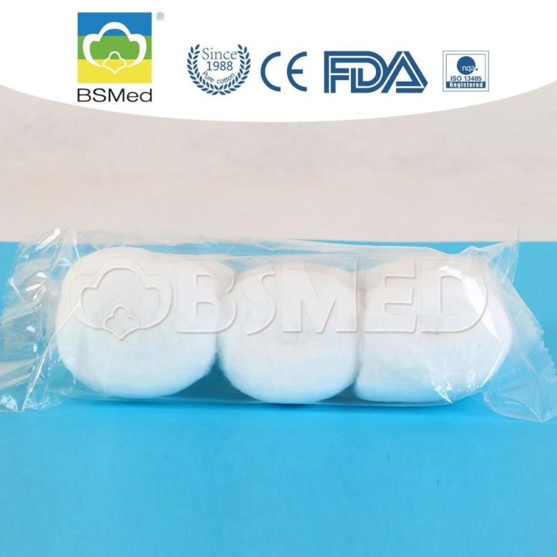 Medical Disposable Cotton Ball Disposable Absorbent Cotton Ball with CE