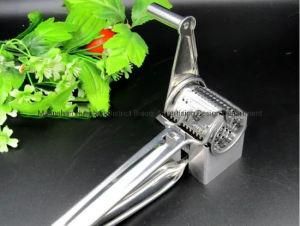 Stainless Steel Cheese Grater, Rotary Razor Sharp Blades, Removeable Parts for Fast Cleanup Lightwieght and Versatile, Home Kitchen