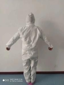 White Personal Biological Chemical Full Body Protection Suit