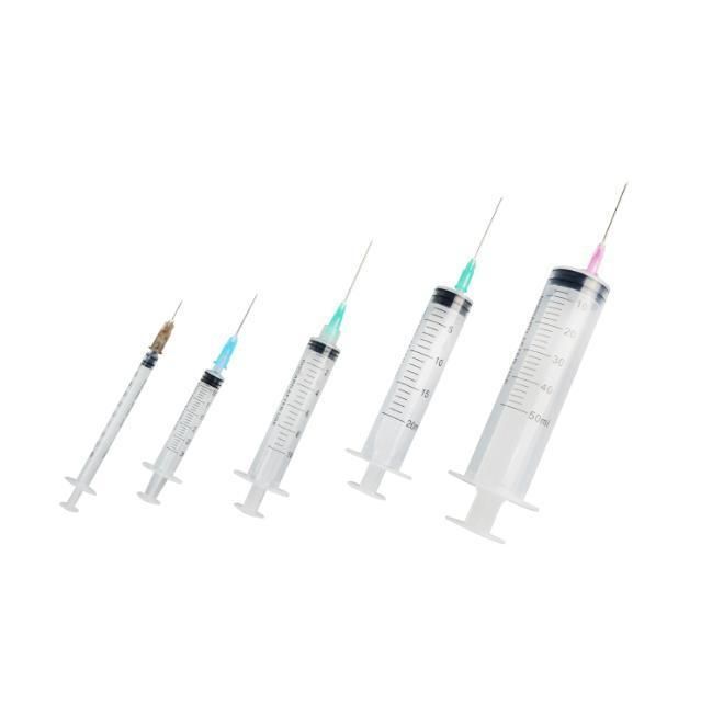 Disposable Syringes Syringe Disposable Plastic Luer Lock Syringes with Needle Vaccine Syringe