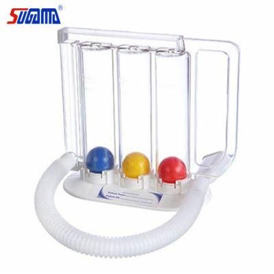 3 Balls Deep Breathing 5000ml Respiratory Trainer Incentive Spirometer Made in China