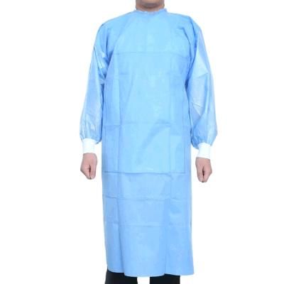 Single-Use Advanced Range SMS Gowns Anti-Static Hospital Medical Fabric Long Sleeve Surgical Gown with Knitted Cuffs