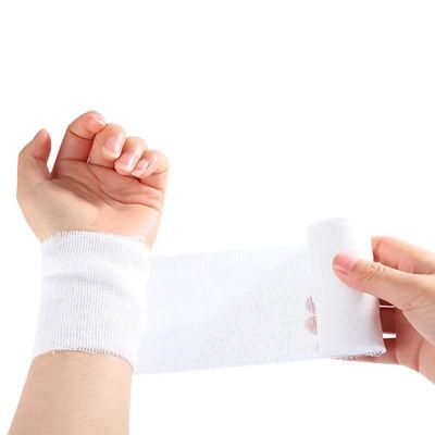 Disposable Surgical Bleached Cotton Absorbent Bandage Gauze Roll for Medical