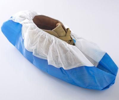 2021 Best Seller Disposable Anti-Skip Shoe Covers PP Coated CPE Shoe Cover Boot Cover