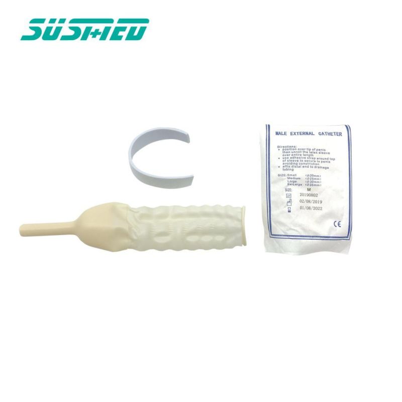 Disposable Latex Rubber L XL Urinal Bag Male External Catheter
