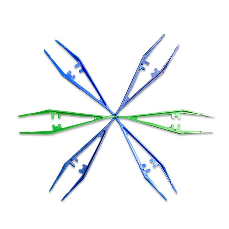 Medical Surgical Plastic Disposable Medical Thumb Tweezers