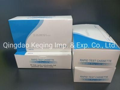 Factory Sale Rapid Test HIV/HCV/Hbsag/Syphilis/Hpylori/Malaria/Dengue/Typhorid Rapid Test Kits with CE