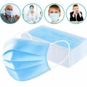 Ce FDA Certified Disposable Face Mask Non-Woven Fabric 3lyrs Protective Face Mask Anti-Virus