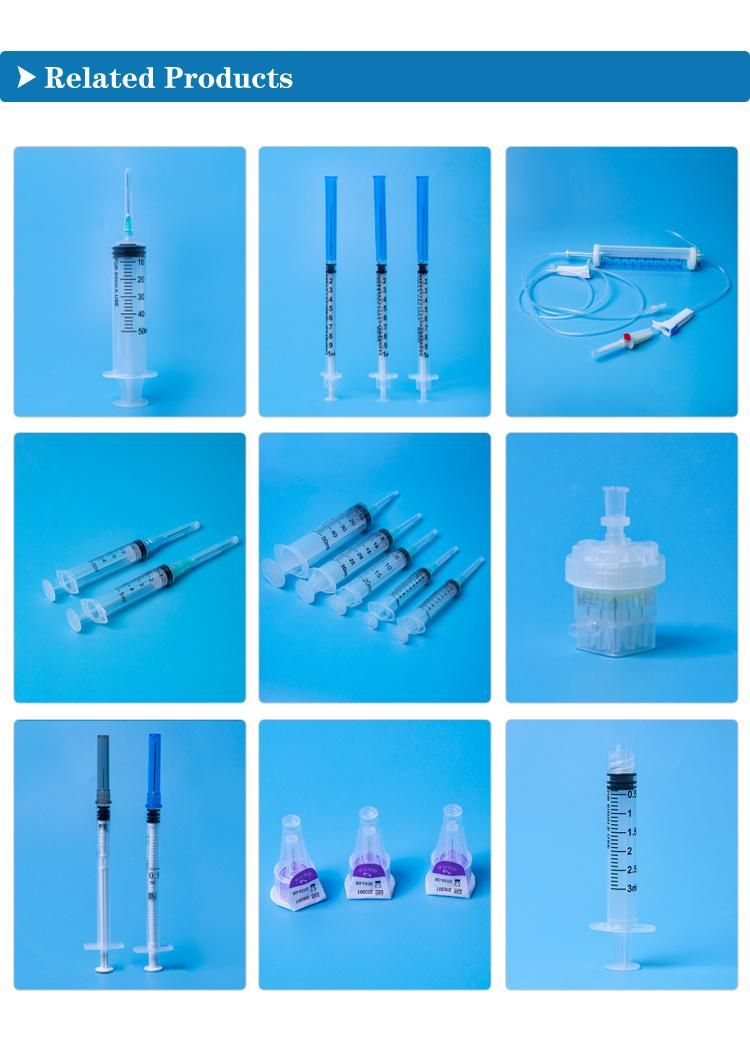 Factory Wholesale Different Kinds of Syringe with/Without Safety Cover & Needle Fast Delivery