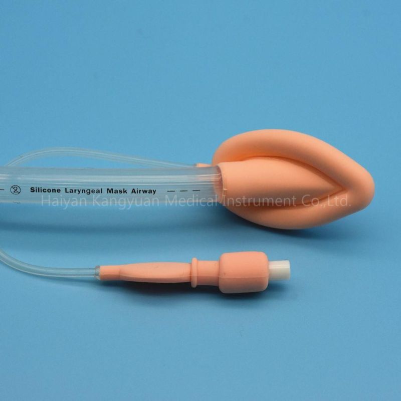 Laryngeal Mask Airway with Epiglottic Retention Aperture Bars for Single Use Silicone China Manufacturer