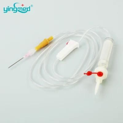 Medical Disposable Blood Transfusion Set, High-Quality Sterile, IV/Giving Set Drip Chamber with Filter, with/Without Needle