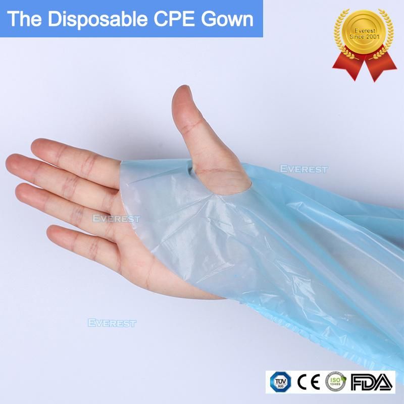 Personal Protection CPE Gowns with Exposing Wrists