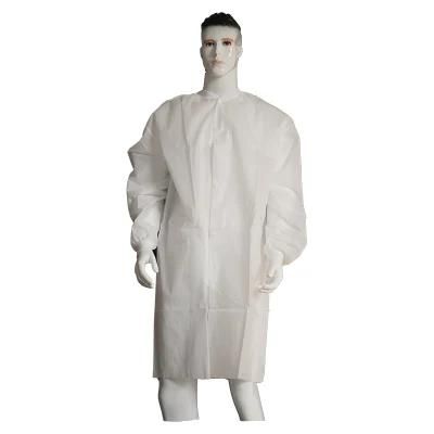 Eco-Friendly Breathable PP Non Woven Waterproof Medical Lab Coat