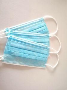 in Factory Sales 3 Ply CE SGS Approval Disposable Medical Surgical Mask Blue Color