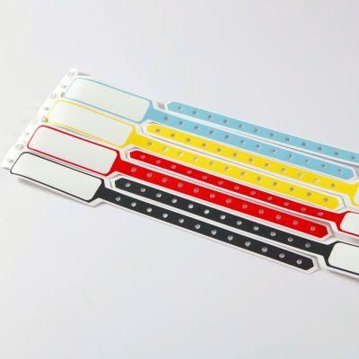 Written-on Waterproof Custom One Time Use Plastic Medical ID Band for Patient