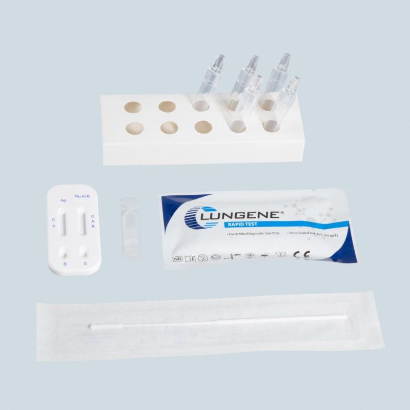 Lungene Test Kit Antigen Saliva Rapid Test a+B Combo Rapid Test Device