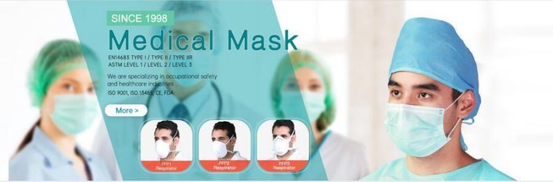 PPE Disposable Anti- Fluid Protective Surgical Face Mask Visor Shield