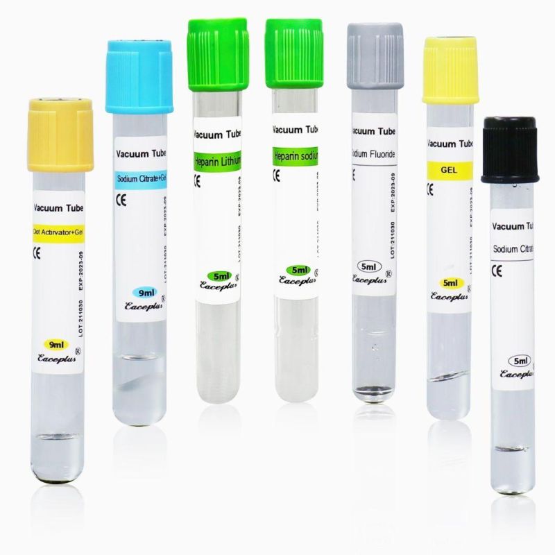 Siny Wholesale Medical Glass or Pet EDTA Vacuum Blood Tube 3.8% Sodium Citrate ESR with CE