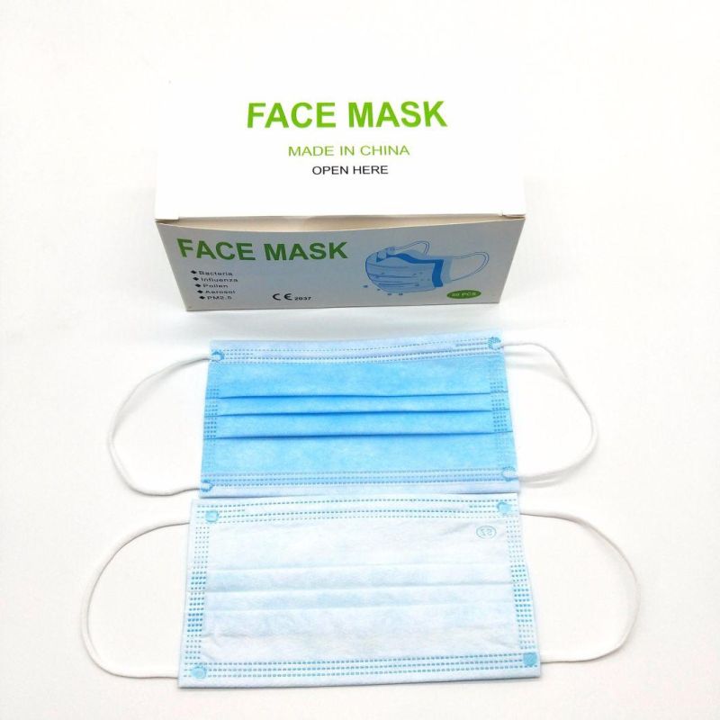 3 Ply Spp Non Woven Disposable Face Mask