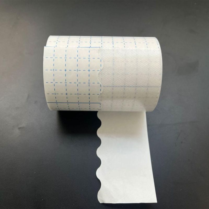 Hb Breathable Spunlace Non-Woven Tape -10cm*10m- Hypoallergenic Dressing or Wound Protection Fixed Tape