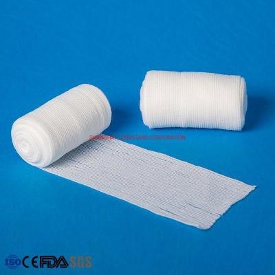 CE Certified 100% Cotton Medical Absorbent Gauze Roll Dressing Gauze Roll Gauze Swab with Manufacturer Price