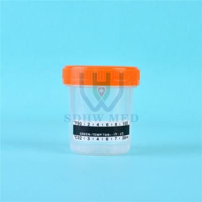 Medical Supply Disposable Urine Container with Temperature Strip