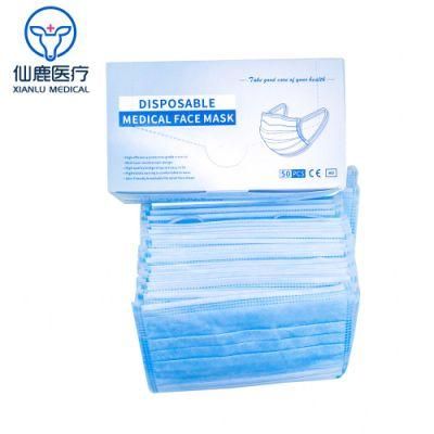 White Disposable Fashion Facial Earloop Dust Face Mask 3 Plymedical/ Disposable Face Mask for Surgical Face Mask with Earloops/Tie on
