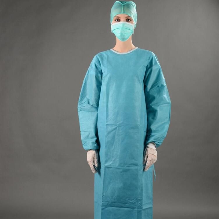 Hospital Disposable Surgical Doctor Gown with Ce & ISO13485 Wholesale
