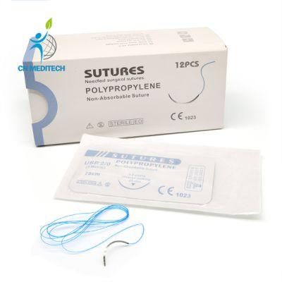 Surgical Non-Absorbable Polypropylene Sutures with Needle