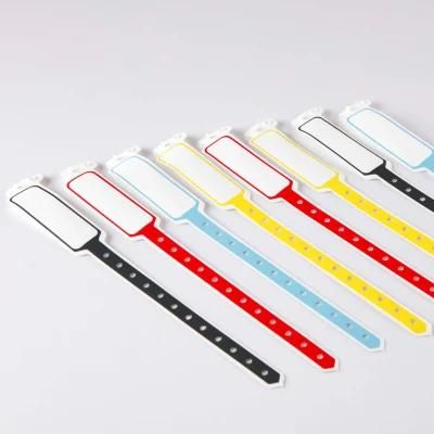 Disposable Waterproof Adult Size Customs Soft ID Bracelet for Hospital