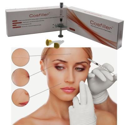 Sodium Hyaluronate Dermal Filler Cosmetic for Lips Nasolabial Folds Cheek Filling