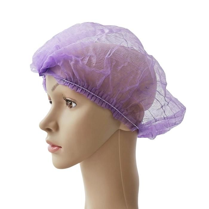 CE Certified Factory Protection Fashion Color SBPP Dust Proof Food Service Electronic Industry Disposable PP Non-Woven Head Protective Cover