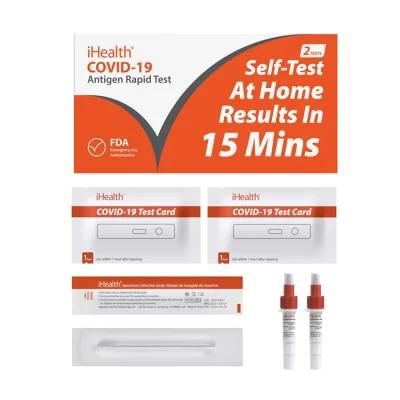 Ihealth Disposable Medical Antigen Saliva Swab Combo Diagnostic Rapid Test