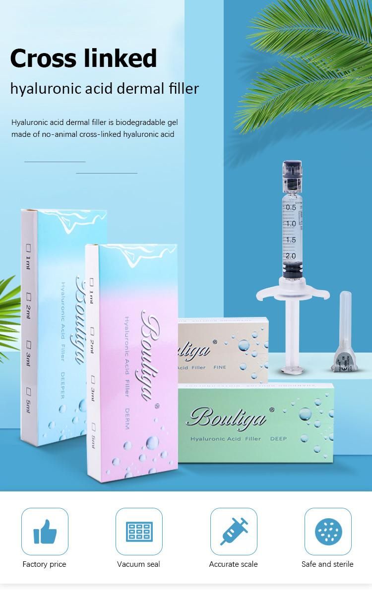 Wholesale Bouliga 1ml Crosslinked Dermal Filler for Lips Enhance