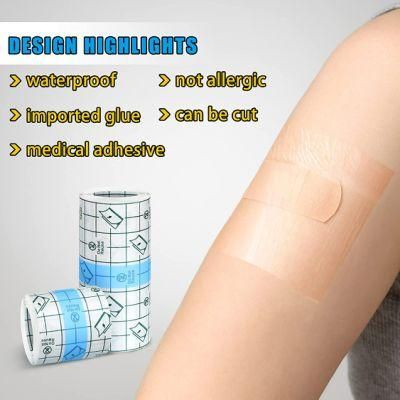Transparent Stretch Adhesive Bandage Waterproof Bandage Clear Adhesive Bandages Dressing Tape for Tattoos (4 inch &times; 10.94 Yard)