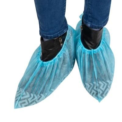 Disposable PP Shoe Cover Disposable Multiple Color Shoe Cover 35GSM Non-Skid Shoe Cover Disposable PP Non-Woven Non-Slip Shoe Cover